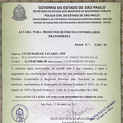 Licença teste